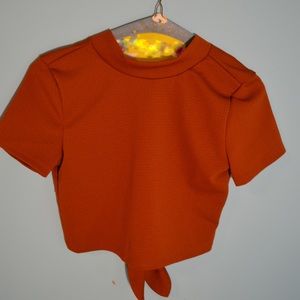 Burnt Orange Cropped Top